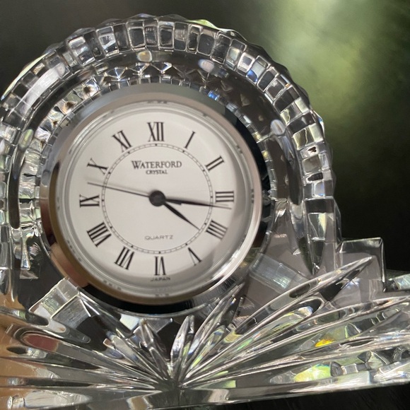 Waterford Crystal Small Cottage Mantel Clock Signed Ireland.Working,New Battery - Picture 3 of 10